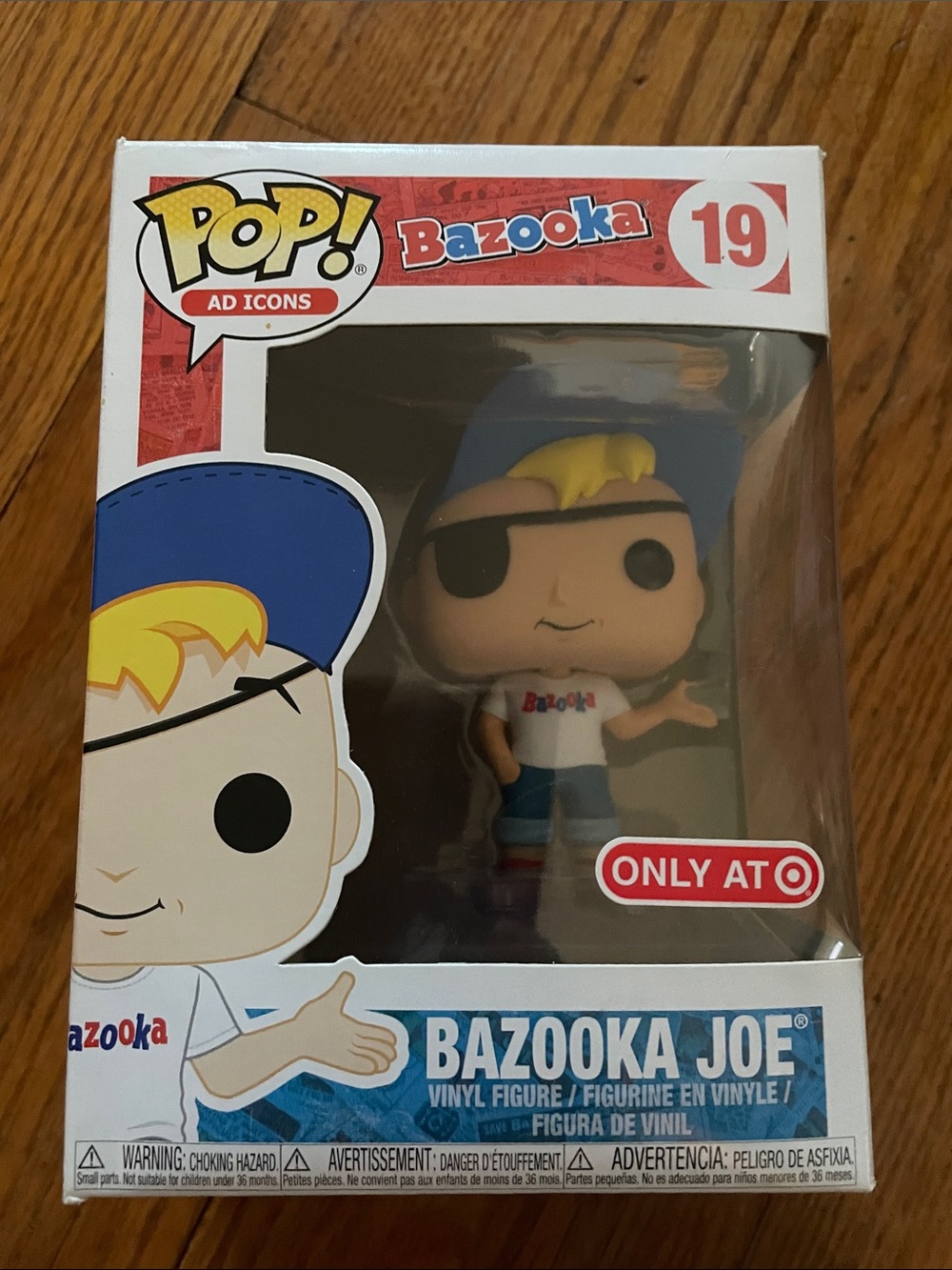 Funko Pop! Bazooka Joe Vinyl Figure — Blue, Yellow, White, Red